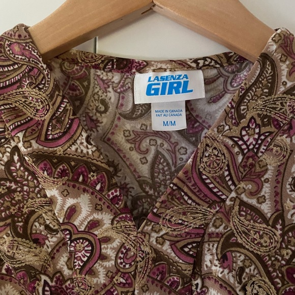 3 for $30, La Senza Girl, paisley top with sparkle - Picture 2 of 5